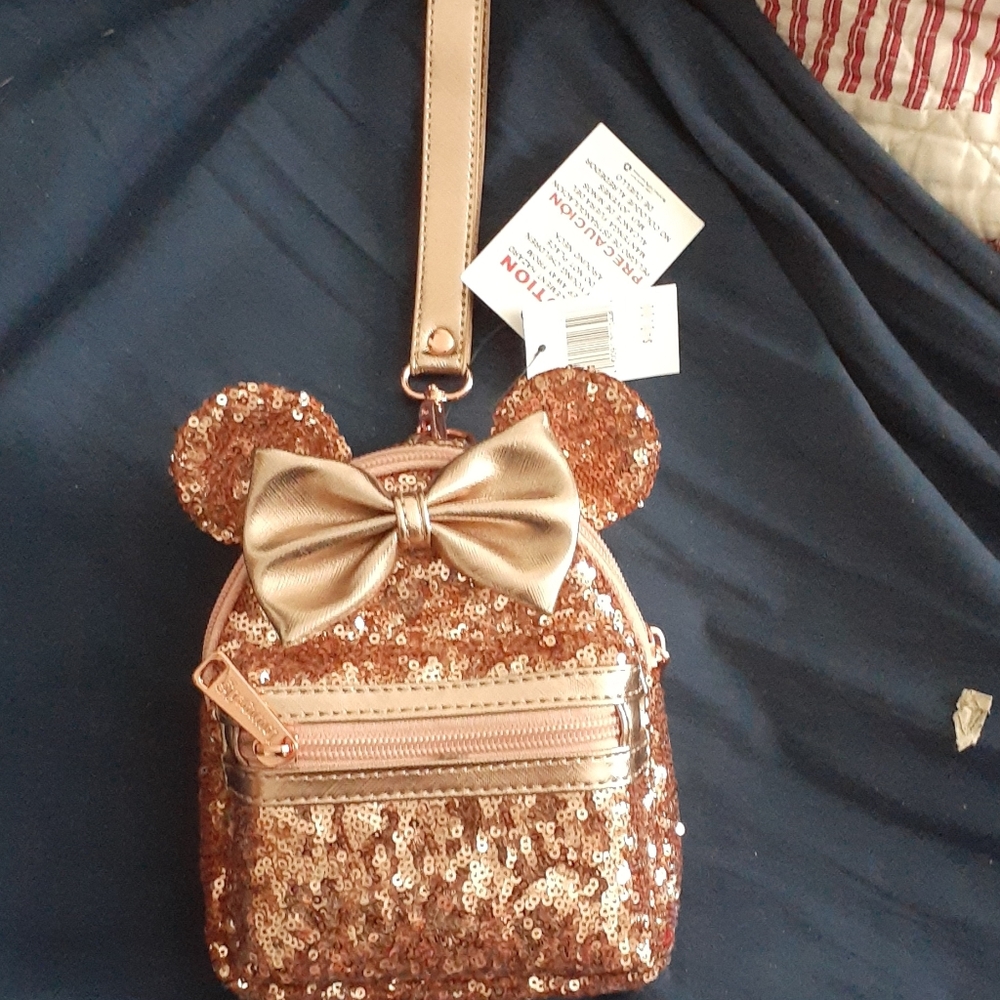 Mini backpack wristlet